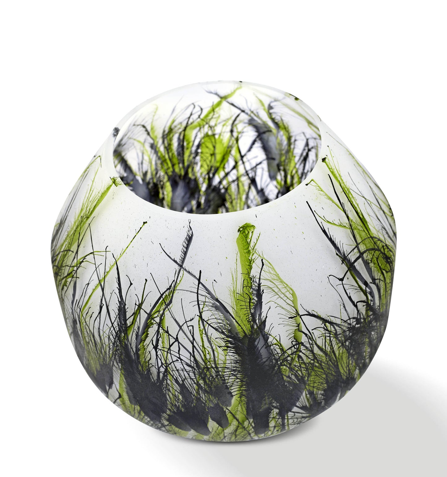 Vase Nature, Glass Marble, Elegant, Height 22 cm