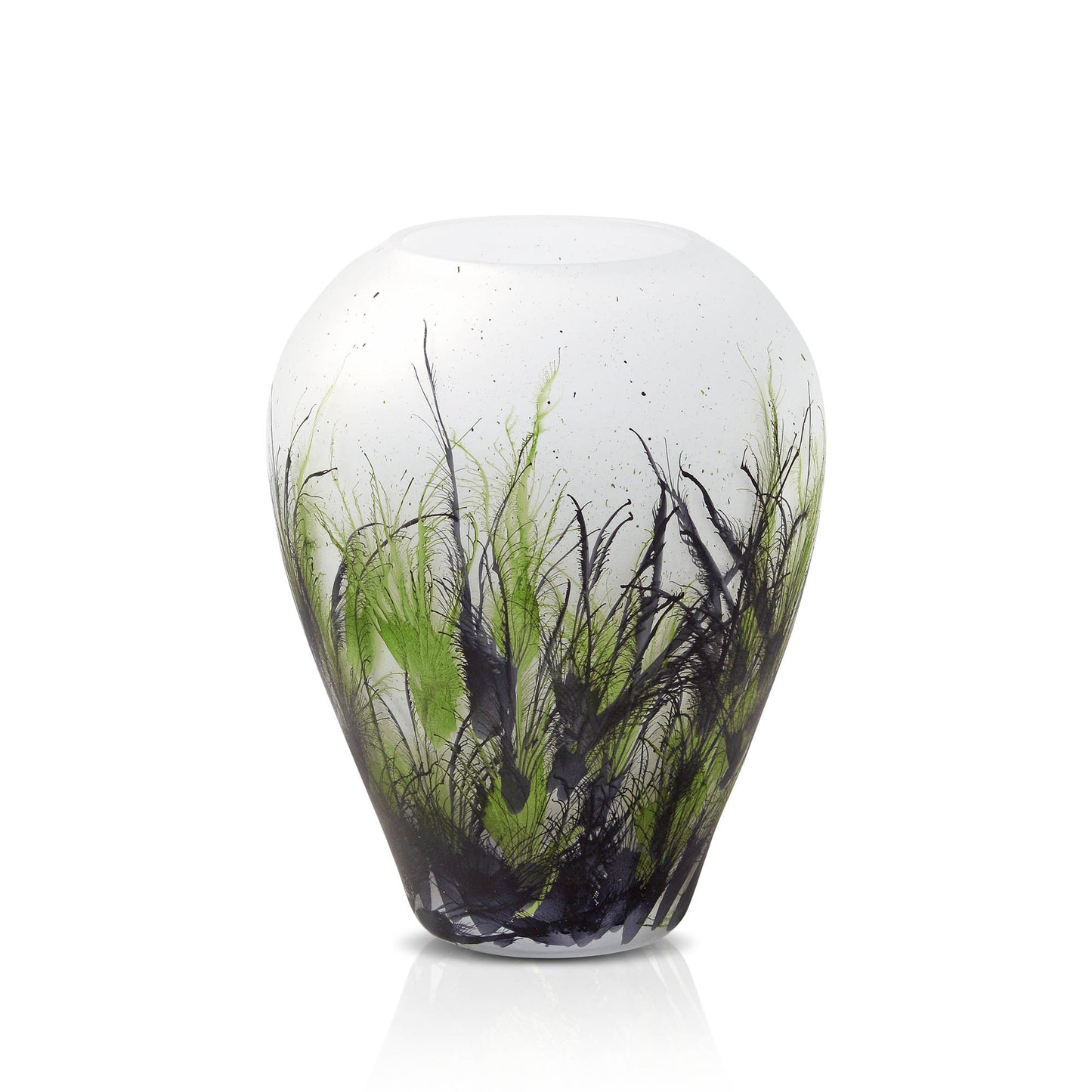 Vase Nature, Glass Marble, Elegant, Height 27 cm