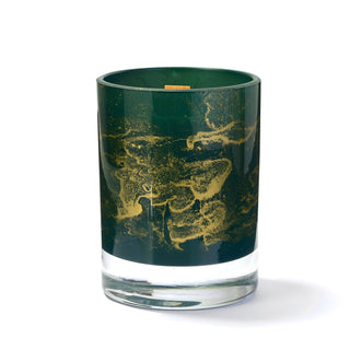 Geurkaars Groen Glas Marmer Elegante