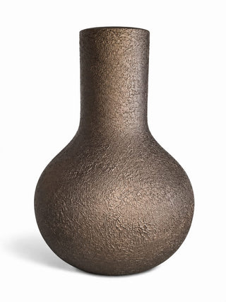 Terroso® Kaja - Handgemaakte Glazen Vaas - Bloemenvaas - Dark - Interieur Woondecoratie - 35 cm Hoog