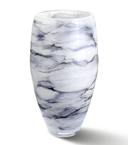 Vase Arctic, Glass Marble, Elegant, Height 38 cm