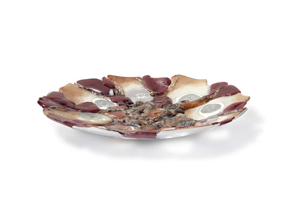 Glass Fusion Bowl, Forest, Diameter 40 cm
