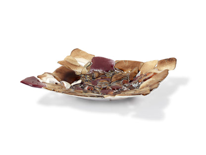 Glass Fusion Bowl, Forest, L30XB30
