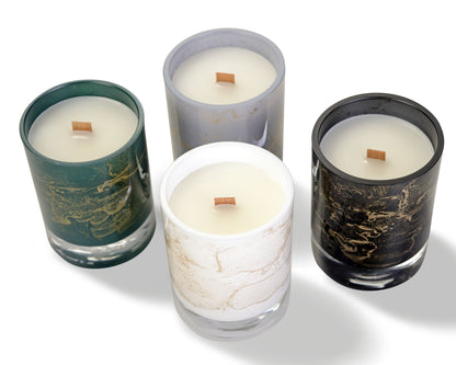 Scented candle Black Marble